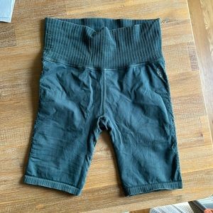 Free people biker shorts green/teal